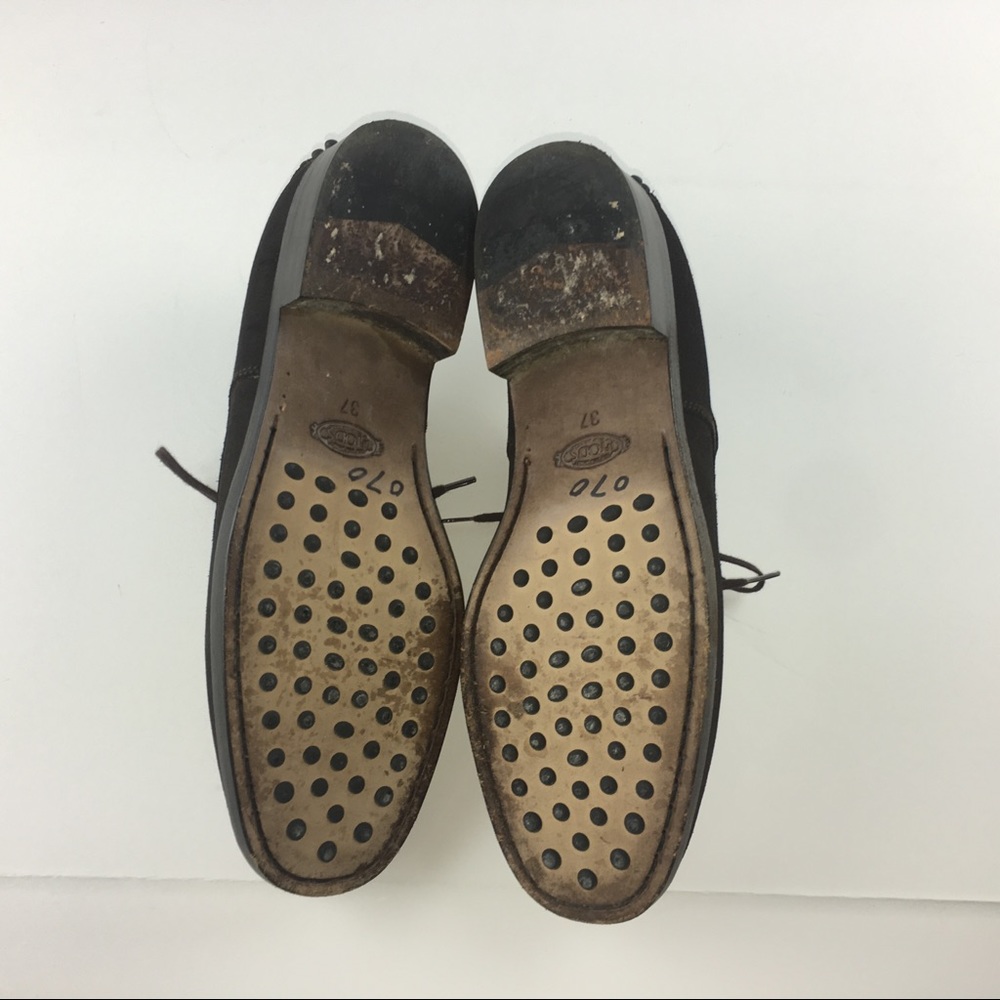 Tod's Womens Suede Lace Up Casual Sneakers - Picture 8 of 8